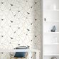 White And Gold Metallic Geometric Peel And Stick Wallpaper image number 3
