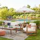 Segovia Light Brown Eucalyptus Outdoor Couch image number 1