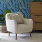 Freja Faux Sherpa Upholstered Armchair image number 1