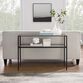 Cristene Metal and Glass Console Table image number 4