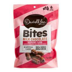 Darrell Lea Milk Chocolate Raspberry Licorice Bites Bag