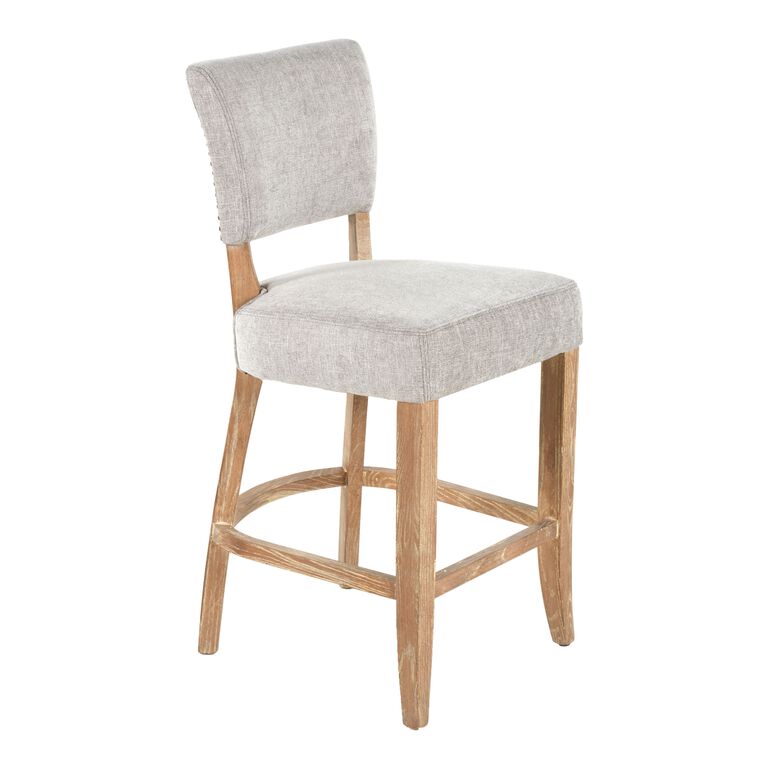 Monroe Oatmeal Upholstered Counter Stool image number 1