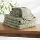 Sage Green Sculpted Palm Leaf Towel Collection image number 0