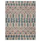 Harper Gray and Navy Geometric Tufted Wool Area Rug image number 0