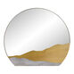Rounded Metal Sand Dunes Wall Mirror image number 0