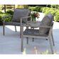 Loft Gray Rope 3 Piece Outdoor Furniture Set image number 1