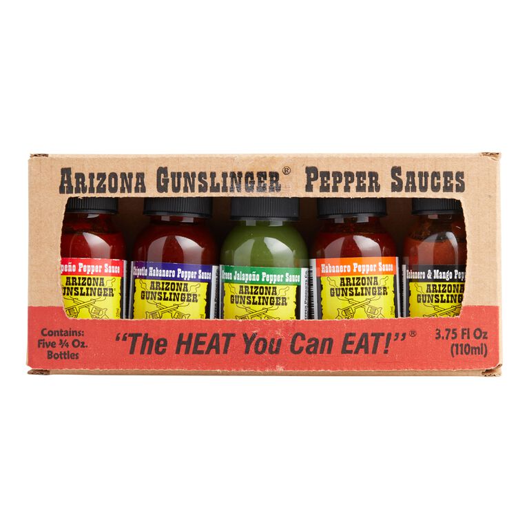 Mini Arizona Gunslinger Pepper Sauces 5 Pack image number 1