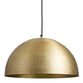Zuri Hammered Brass Dome Pendant Lamp image number 0