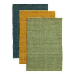 Solid Color Woven Jute Area Rug