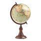 Antique Green Globe With Wood Stand image number 0