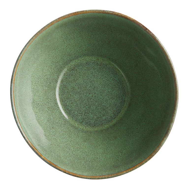 Grove Green Speckled Reactive Glaze Bowl image number 3