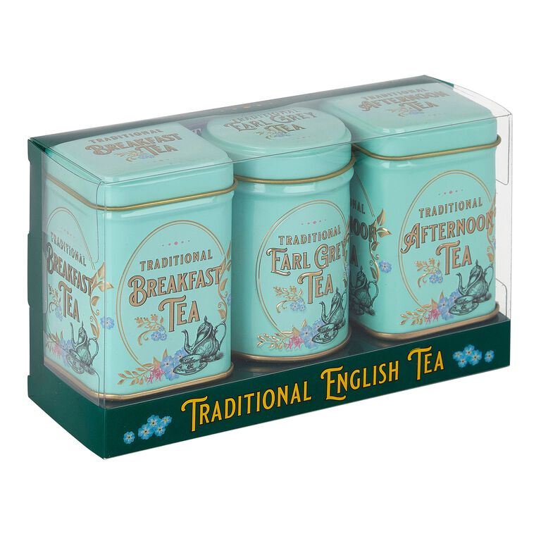 New English Teas Mini Vintage Loose Leaf Tea Tins 3 Pack image number 1