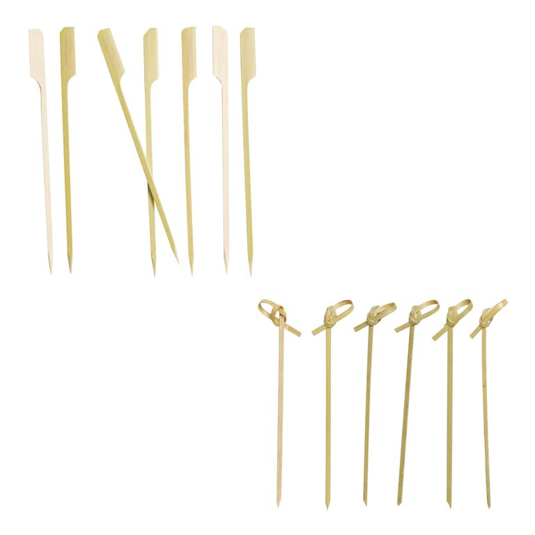 Bamboo Knot Picks or Skewers image number 1