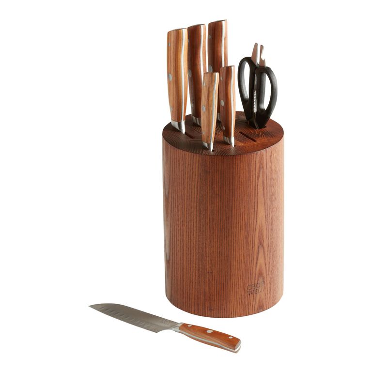 Chopwell Carbon Steel and Ash Wood Knife Set Collection image number 2