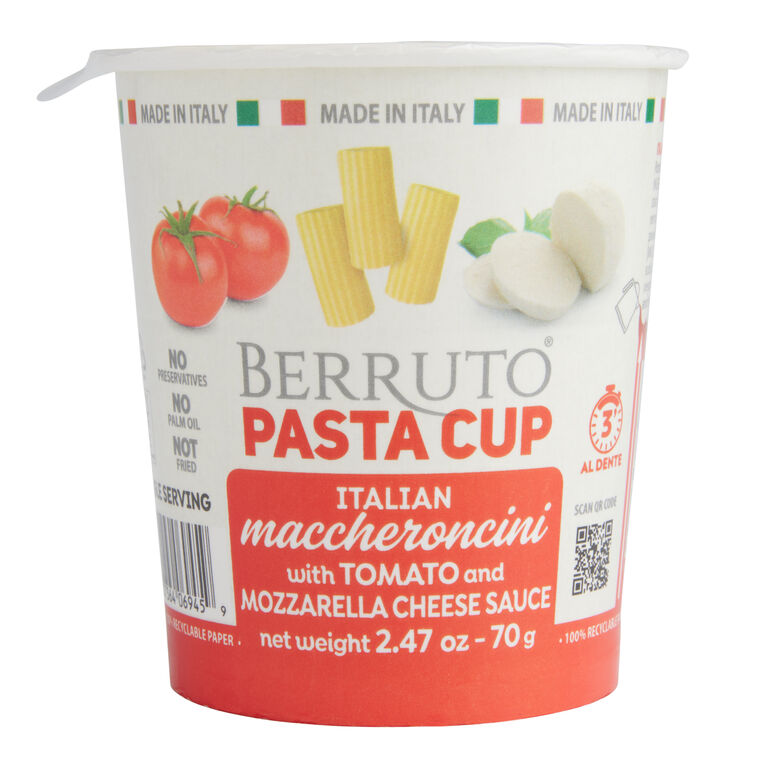 Berruto Tomato and Mozzarella Macaroni Pasta Cup Set of 2 image number 1