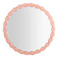 Round Mauve Pink Rope Wall Mirror image number 0