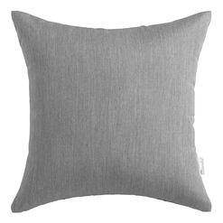 Sunbrella Slate Gray Cast Outdoor Throw Pillow