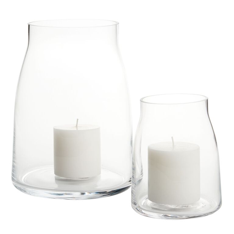 Marlow Clear Glass Hurricane Candle Holder image number 1