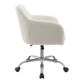 Ryan Ivory Faux Sherpa Upholstered Office Chair image number 4
