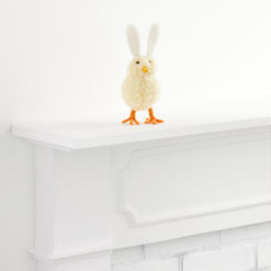 Wool Spring Chick With Bunny Ears Decor