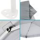 White Steel Adjustable Pop Up Canopy image number 4