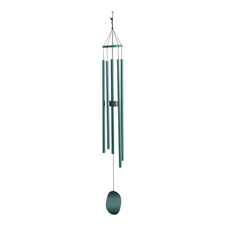 Green Metal Wind Chimes image number 1