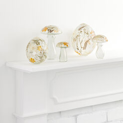 Handmade Dried Flower Glass Decor Collection