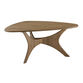 Don Triangular Light Brown Wood Coffee Table image number 2
