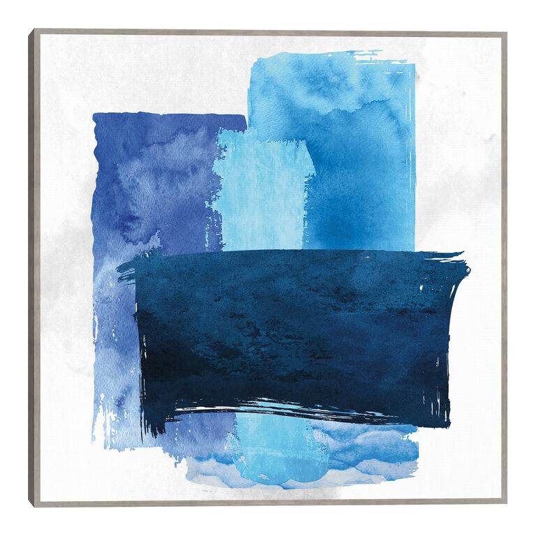 Blue Water By Nikki Chu Framed Canvas Wall Art image number 1