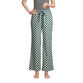 Spruce Green And Ivory Checkered Flannel Pajama Pants image number 0
