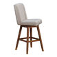 Albion Taupe Upholstered Swivel Barstool image number 3