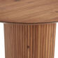 Russo Extra Long Oval Fluted Wood Dining Table image number 3