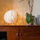 Neysa White Laser Cut Fabric Globe Accent Lamp image number 4