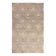 Rustica Tan and Gray Lattice Jute and Wool Area Rug image number 0