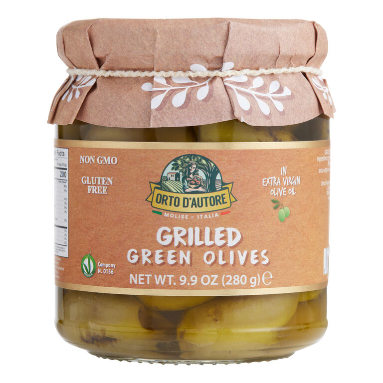 Orto d'Autore Italian Grilled Giant Green Olives image number 1