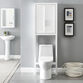 Windport Tall White Bathroom Space Saver Cabinet image number 2