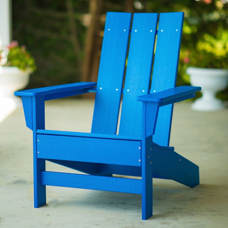 DuroGreen Aria Modern Recycled Plastic Adirondack Chair image number 3