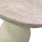 Cream Marble and Resin Side Table image number 3