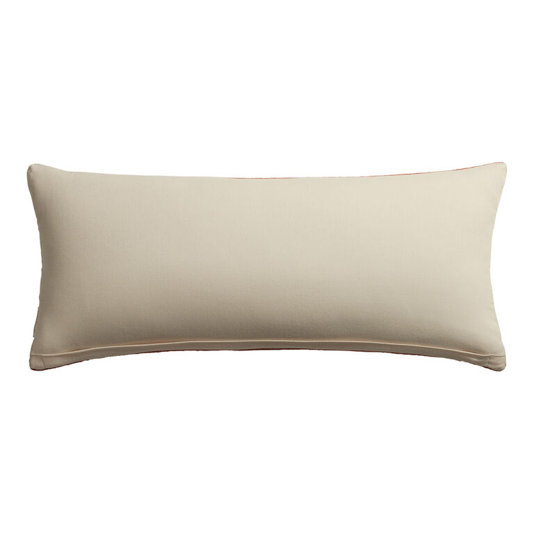 Echo Extra Wide Rust Indoor Outdoor Lumbar Pillow image number 3