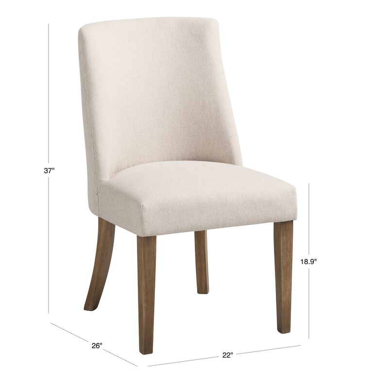 Hannah Upholstered Dining Chair 2 Piece Set image number 4