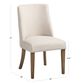 Hannah Upholstered Dining Chair 2 Piece Set image number 3