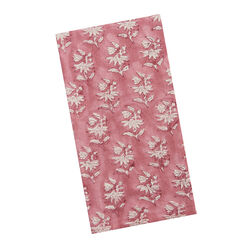 Fuchsia Floral Block Print Napkin