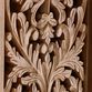 CRAFT Avni Arched Natural Carved Wood Floral Storage Cabinet image number 4