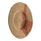 All Across Africa Orange And Tan Raffia Disc Wall Decor image number 1