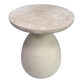 Cream Marble and Resin Side Table image number 2