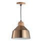 Dajana Brass And Wood Pendant Lamp image number 0