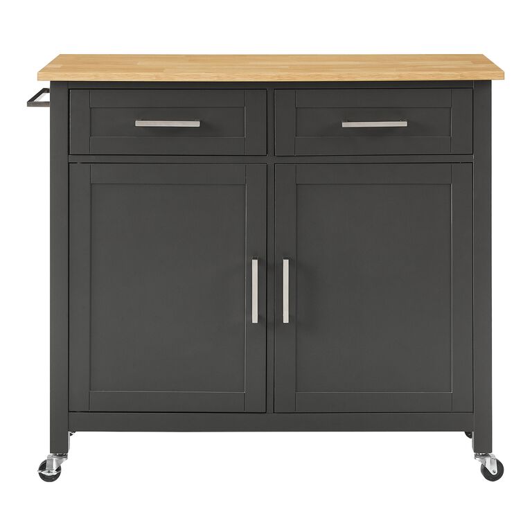 Fairview Wood Shaker Style Kitchen Cart image number 3