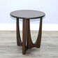 Watson Round Mahogany Wood Mid Century End Table image number 1