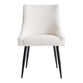 Jocelyn Ivory Textured Upholstered Dining Chair Set of 2 image number 2