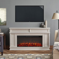 Rime Wood Electric Fireplace Media Stand